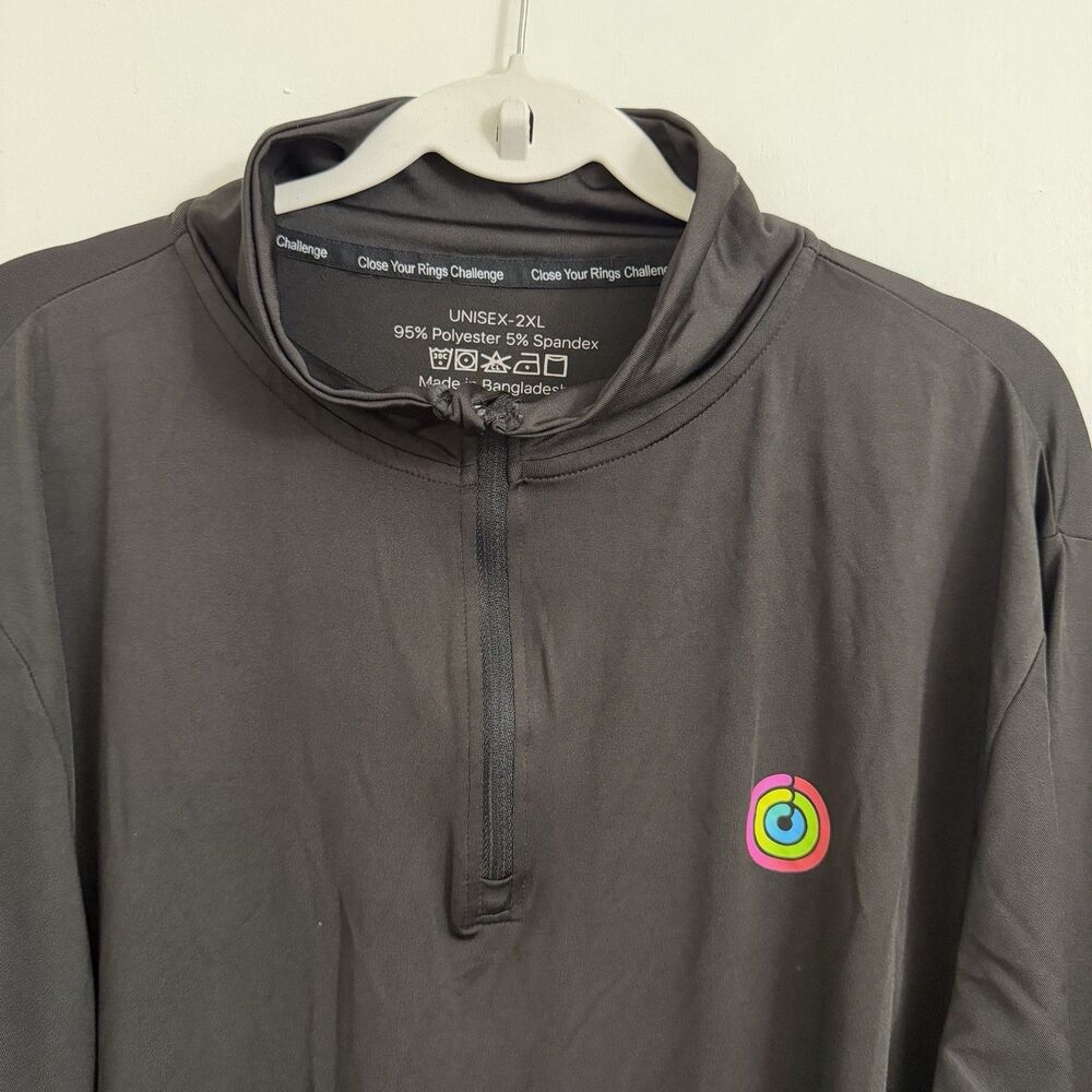 Apple Logo Close Your Rings Pullover Top 2XL Unisex Black Employee Challenge - Picture 3 of 9